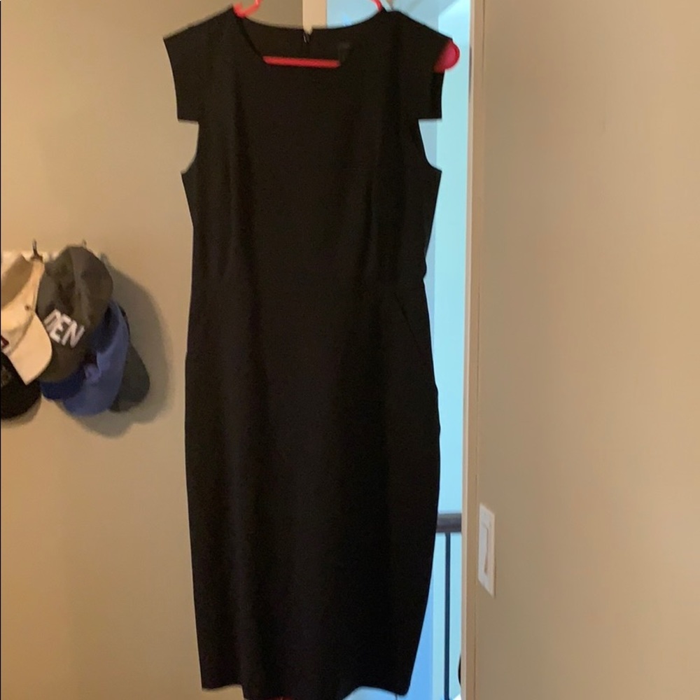 JCrew black business dress size 6.